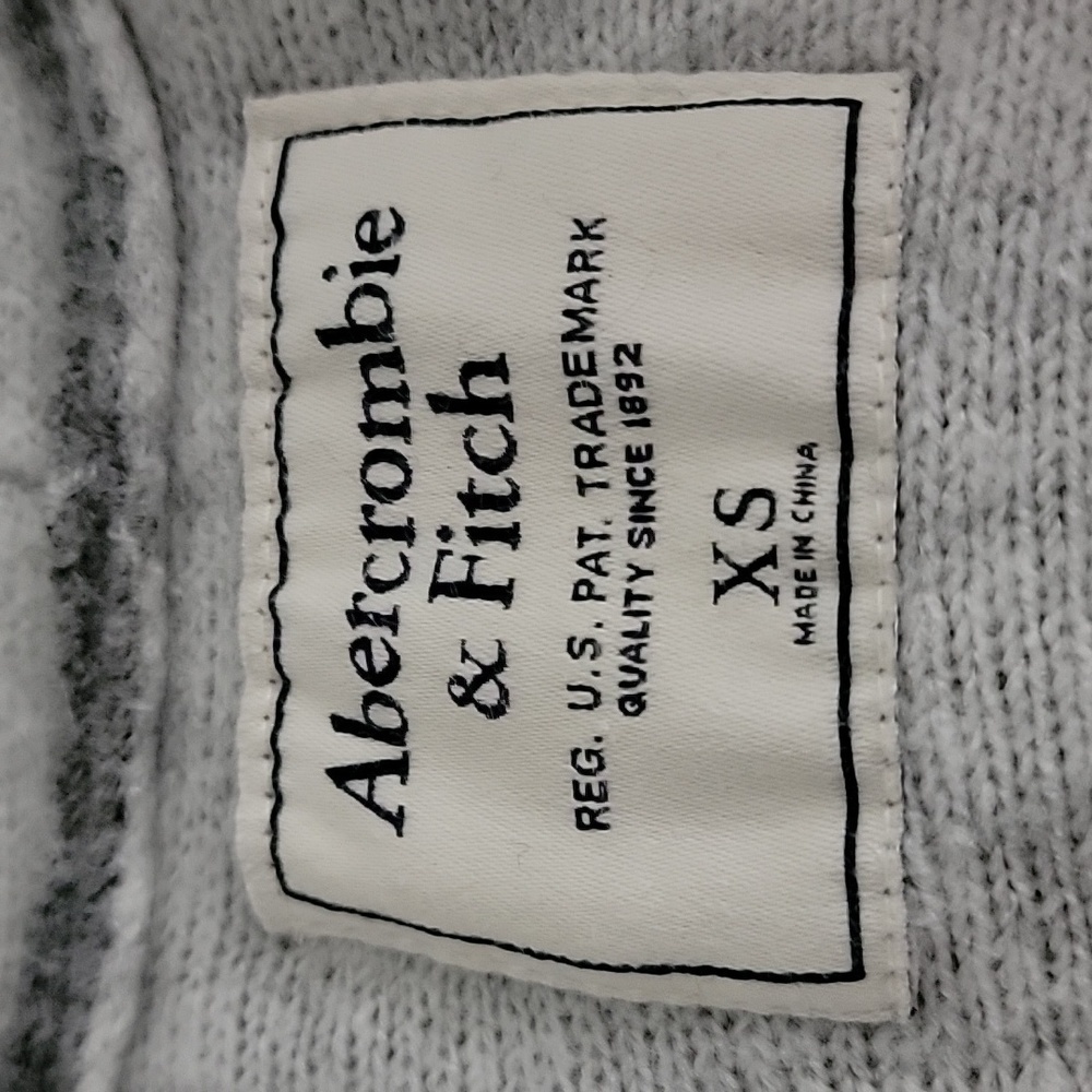 Abercrombie & Fitch Cardigan Sweater Open Front Gray Stretch Soft Cozy Comfy XS - Picture 11 of 14
